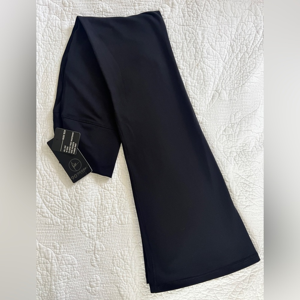 NWT - 90 Degree By Reflex Flare Pants, Black, Small